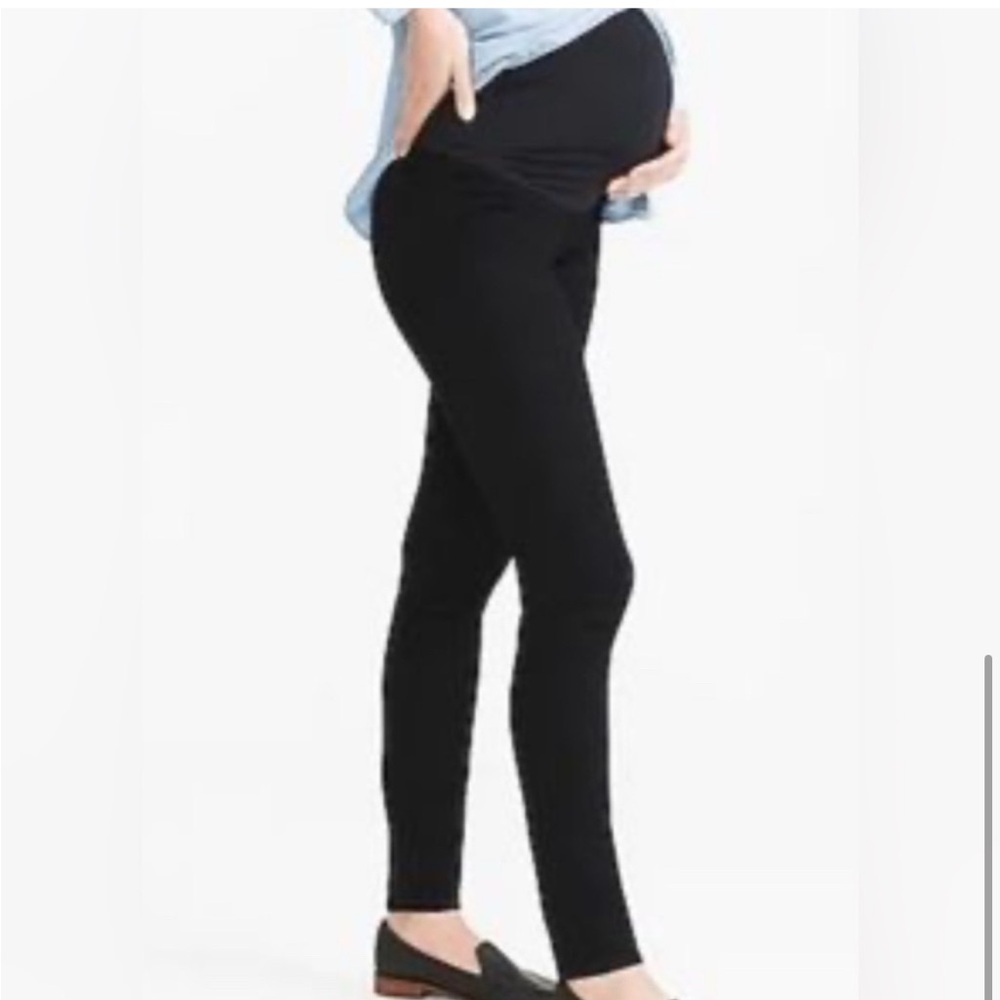 LOFT 4P Maternity Jeans Black
